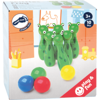 Small Foot Боулинг Жаби, детски, дървен, 10 части