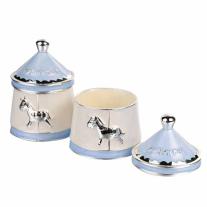 Посребрени кутийки за зъбче и кичур Widdop Bambino Blue Carouse