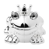 Посребрена касичка жаба с корона Widdop Bambino Frog