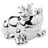 Посребрена касичка жаба с корона Widdop Bambino Frog