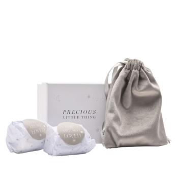 Посребрени кутийки за зъбче и кичур Widdop Bambino Star and Moon