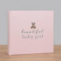 Албум за снимки с посребрена декорация Widdop Bambino Beautiful baby girl