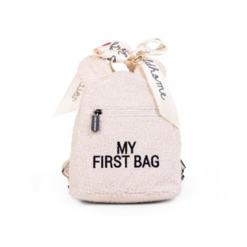 CHILDHOME Детска Раница My First Bag TEDDY Ecru
