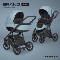 Бебешка количка 2в1 Riko Brano Pro Crystal Blue 2022 