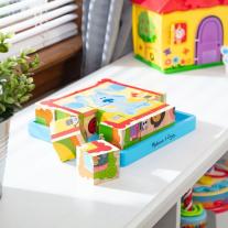Melissa & Doug Дървен пъзел с кубчета Blue's Clues and You