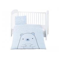 Бебешки спален комплект 5 части KIKKA BOO Bear with me Blue