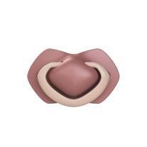 Комплект от симетрични силиконови залъгалки Canpol babies, PURE COLOR - 2бр,18+ м., розови