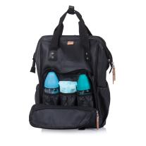 Раница за количка Chipolino черна кожа