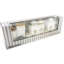 Дървено влакче за дърпане с кубчета - сребърна серия Jabadabado