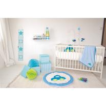 Дървен метър за измерване на височина син - Звезди Jabadabado