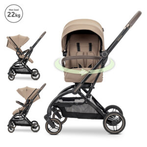 Бебешка лятна количка Lorelli MAKAYA с ротация 360 BEIGE