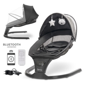 Електрически шезлонг с люлеене Lorelli Premium Siena GRAPHITE