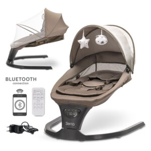 Електрически шезлонг с люлеене Lorelli Premium Siena MOCHA