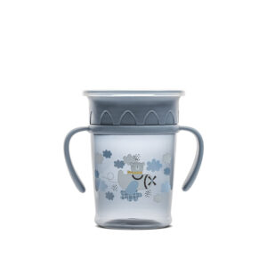 Неразливаща се чаша с дръжки Lorelli My Friend - 360°, 275 ml, Cameo BLUE