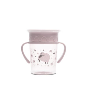 Неразливаща се чаша с дръжки Lorelli My Friend - 360°, 275 ml, Mellow ROSE