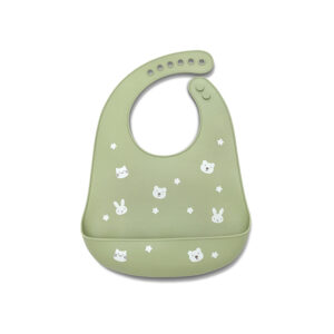 Силиконов лигавник с джоб Lorelli - Natural, Fresh Green