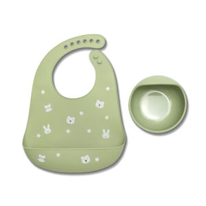 Силиконов сет за хранене Lorelli Premium - 2 части, Fresh Green