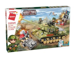 Конструктор, Qman, Combat Zone, Тежък танков корпус, 858 части