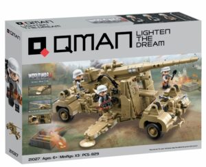 Конструктор, Qman, Германско оръдие 88mm FlaK, 829 части