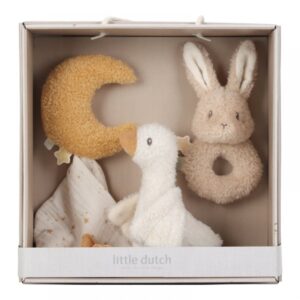 Подаръчна Кутия с Меки Играчки за Бебе Little Dutch Newborn Naturals