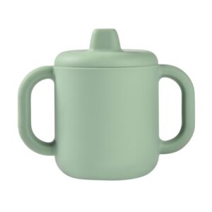 Силиконова чаша за обучение BEABA, Sage Green