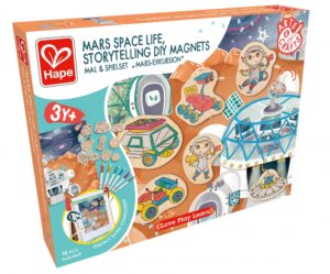 Творчески комплект, Hape, Направи си сам магнити, Живот на Марс, 17 части