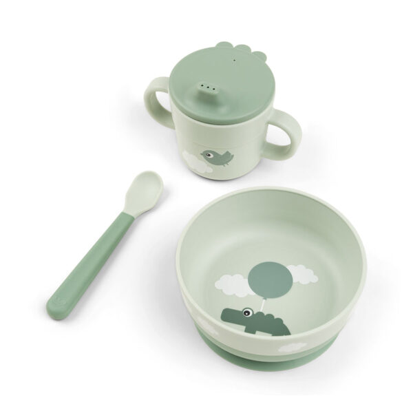 Foodie-first-meal-set-Happy-clouds-Green-Front-PS Foodie-first-meal-set-Happy-clouds-Green-Front-PS