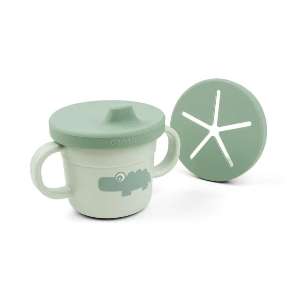 Foodie-spout-and-snack-cup-Croco-Green-Front-PS Foodie-spout-and-snack-cup-Croco-Green-Front-PS