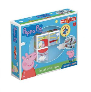 Магнитен конструктор, Geomag, Magicube, Peppa Pig, Пътешествие с Пепа Пиг, 3 части