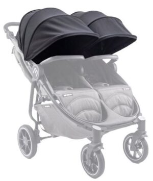 Сенник за количка за близнаци Baby Monsters Easy Twin 4, Black