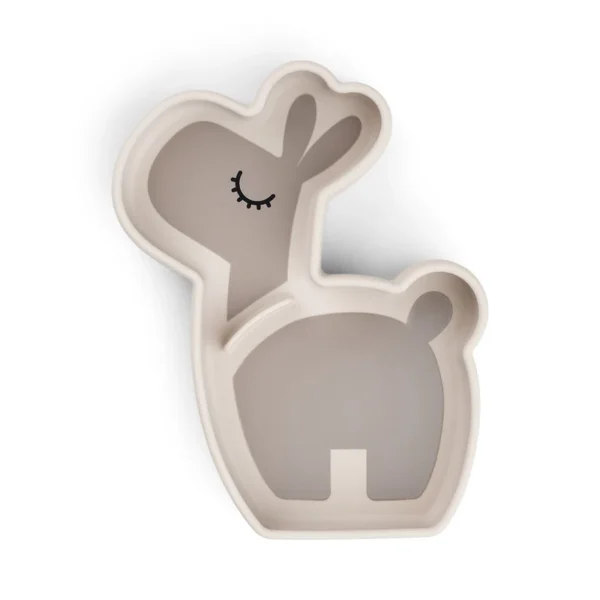 Silicone-StickandStay-snack-plate-Lalee-Sand-Front-PS