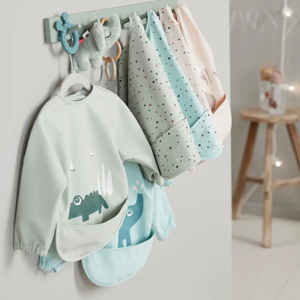 Sleeved-pocket-bib-Lalee-Sand-4-LS Sleeved-pocket-bib-Lalee-Sand-4-LS
