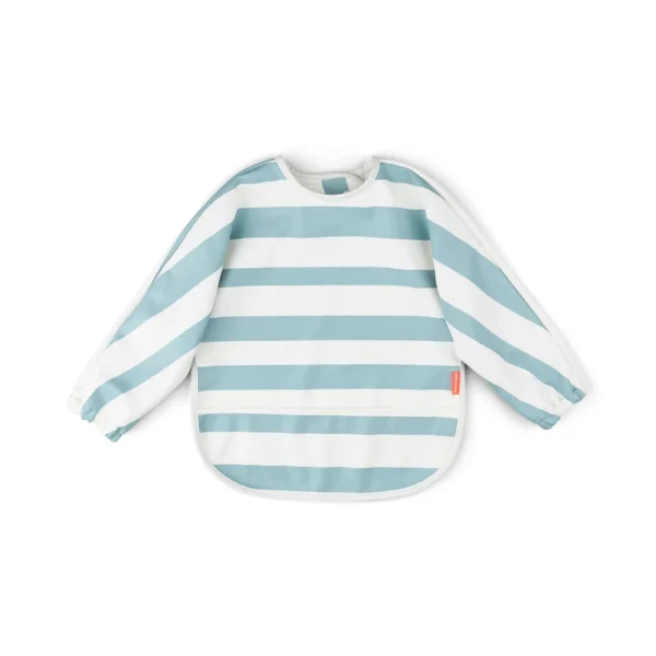 Sleeved-pocket-bib-Stripes-Blue-Front-PS