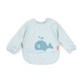 Sleeved-pocket-bib-Wally-Blue-Front-PS