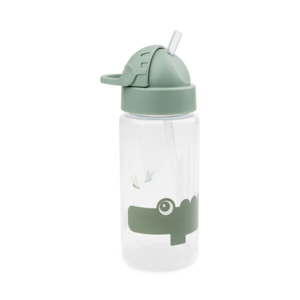 Straw-bottle-Croco-Green-Front-2