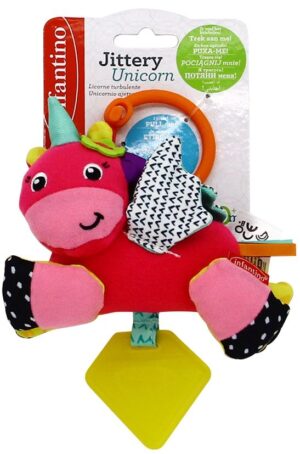 Бебешка мека сензорна играчка, Infantino, Еднорог