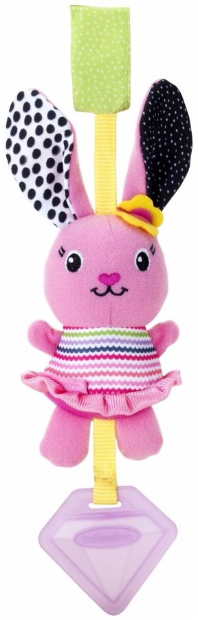 Бебешка мека сензорна играчка, Infantino, Зайче