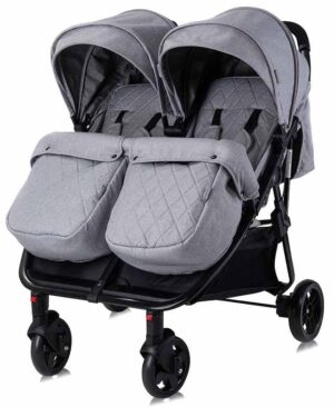 Бебешка количка за близнаци Lorelli Duo, GREY