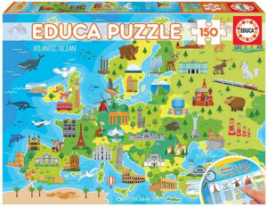 Карта на Европа Educa пъзел 150 части