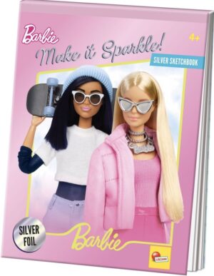 Творчески комплект, Lisciani, Barbie, Книжка за оцветяване с холографски ефект