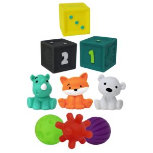 Комплект бебешки сензорни играчки, Infantino, 9 части