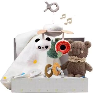 Комплект бебешки играчки, Taf Toys, Луксозен комплект за новородено, 4 части