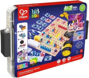 Образователен комплект Hape LabBox, Лаборатория за изследване на вериги, 95 части
