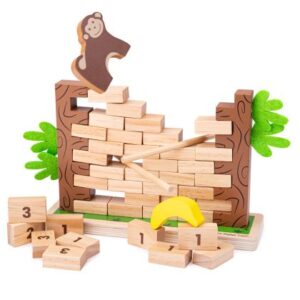 Игра за редене с дървени тухли - 50бр