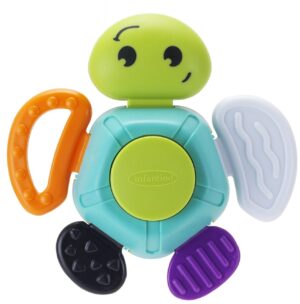 Сензорна бебешка дрънкалка, Infantino, Костенурка