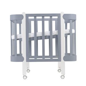 Трансформиращо Легло 5в1 Nika 60x95/60x120см Ingvart Сиво с Бяло