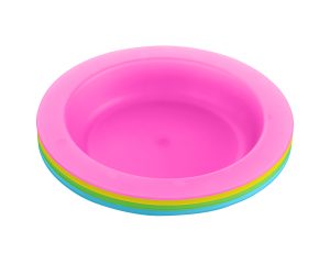 Комплект цветни чинии KikkaBoo Rainbow, 4 броя