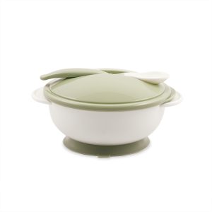 Комплект купа с вакуумно дъно и лъжичка Lorelli MINT GREEN