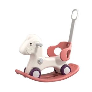 Детско люлеещо конче 3 в 1 с родителски контрол Feelkids розово