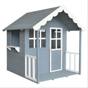 Дървена Детска Къща GINGER HOME за Игри на Открито в Двора и Градината